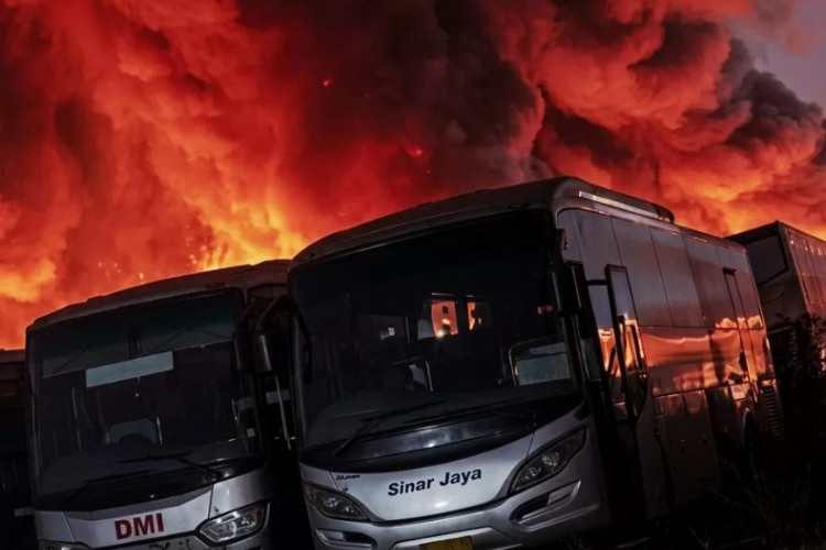 PO Sinar Jaya Kebakaran, Prihatin! 50 Bus Hangus dan Kerugian Masih Didata