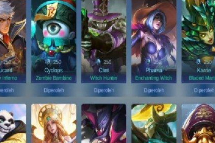 Rare Skin Fragment Mobile Legends Bang-Bang Update Mei 2025, Banyak Pilihan Skin Hero Favorit