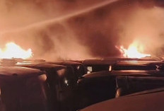 Detik-Detik 50 Bus Sinar Jaya Terbakar di Bekasi, Api Mendadak Membesar di Tengah Pangkalan